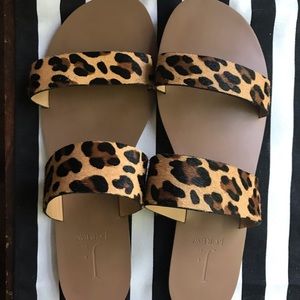 New Jcrew Leopard Sandals